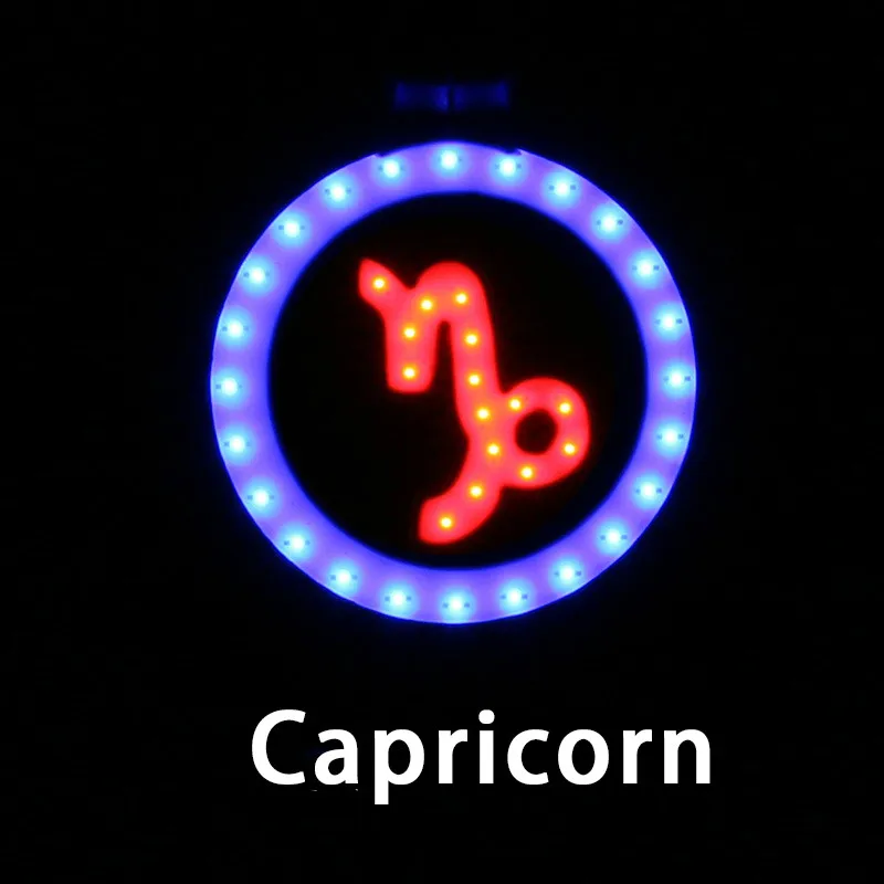 Capricorn Колеса до 12 Созвездие свет Водонепроницаемый Велоспорт свет велосипед свет задний Usb подсветка задний фонарь горный велосипед задние фары велосипеда - Цвет: Capricorn