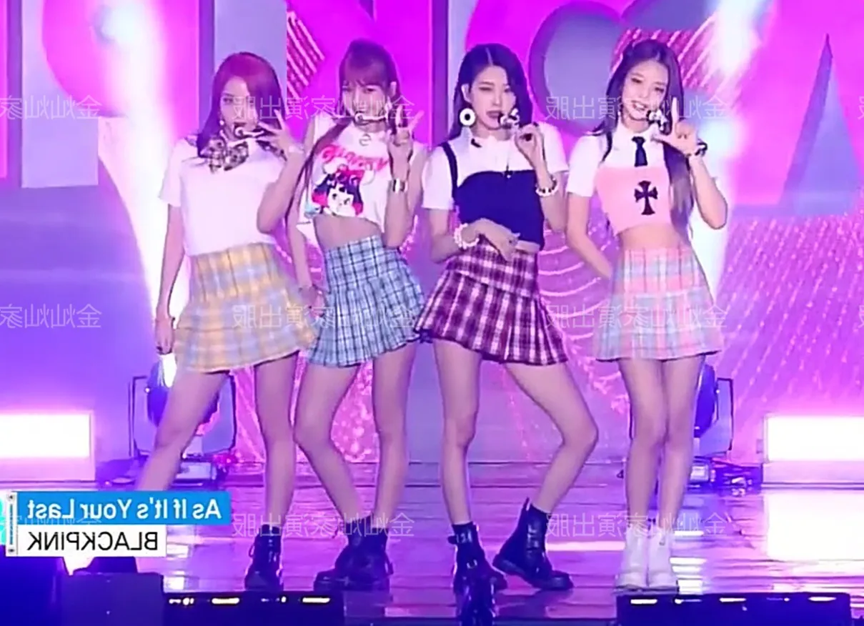 Kpop Blackpink сексуальный сценический шоу футболка и юбка комплект из двух предметов женская летняя уличная милые топы и юбка комплект из 2 предметов