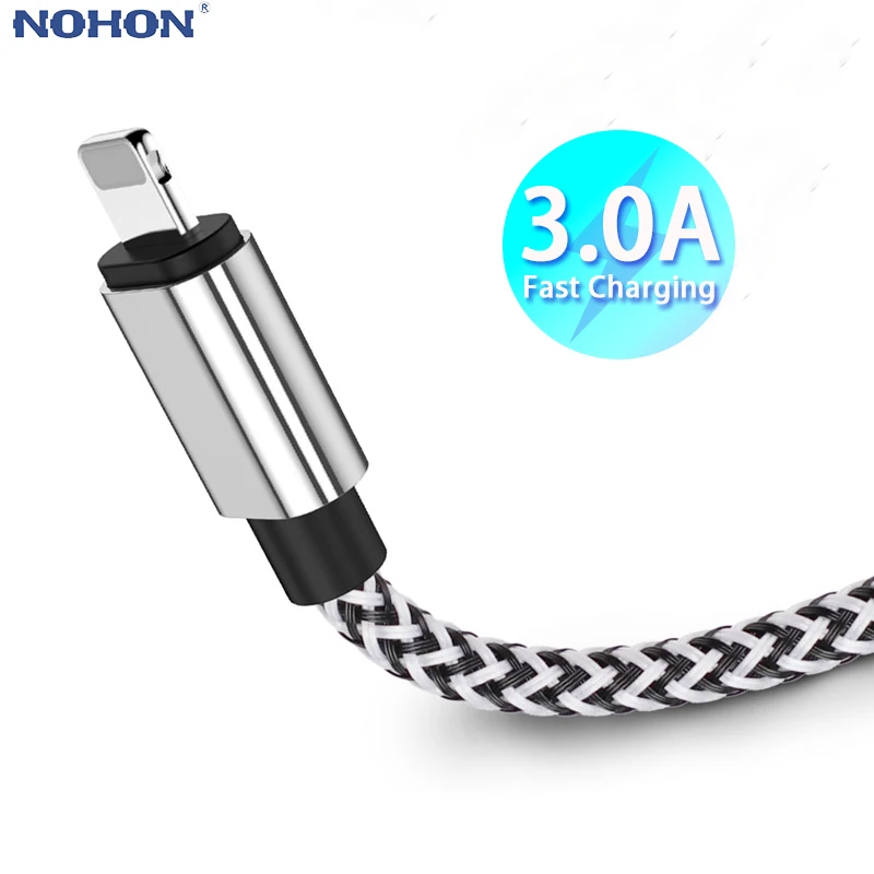 1m 2m 3M USB Кабель зарядного устройства для синхронизации данных iPhone 11 Pro X 10 XS Max XR 7 8 6 S