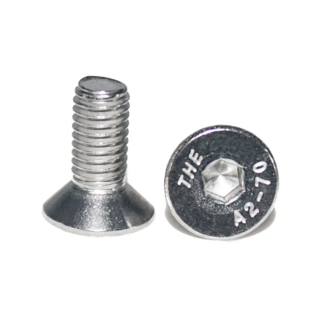 

M4 Stainless Hex Drive Flat (Sunk Head) Head Screw M4 x 0.7 mm Thread Stainless Steel Fastener Furniture and Toy Bolt
