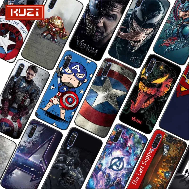 Мягкий силиконовый чехол для телефона Captain America Marvel xiaomi mi 10 pro 9 9t se 8 pocophone f1 mix 3 |