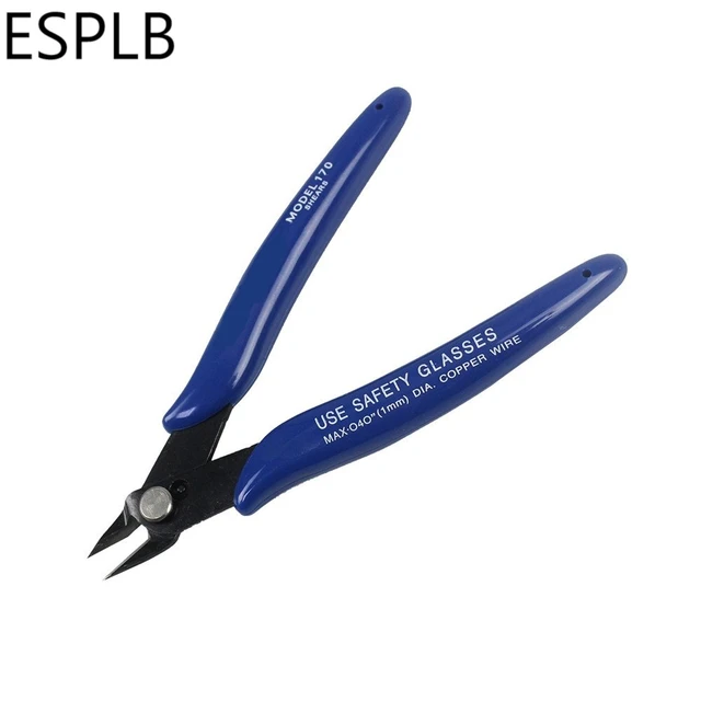 Wire Cutters Electrical Cable Cutting Pliers Anti-Slip Mini Rubber Handle  Diagonal Snips Flush Industrial Lock