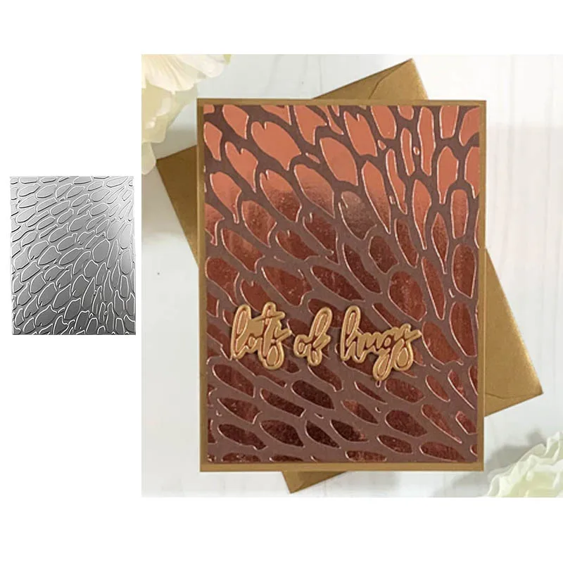 Feathers Cover HOT FOIL PLATE Silver DIY Photo Embossing Die Cut Scrapbooking Stencils Hot