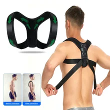 Поддерживающий Пояс с регулируемой спинкой Корректор осанки ключицы позвоночника спины плеча поясницы коррекции осанки дропшиппинг