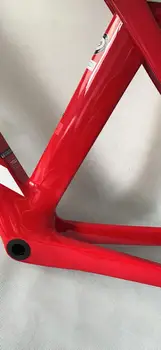 

2021 style color disc 9.0 style trk road bike carbon frame +frok+handlebar+seatpost red glossy T1100 racing frameset 50/52/54/56