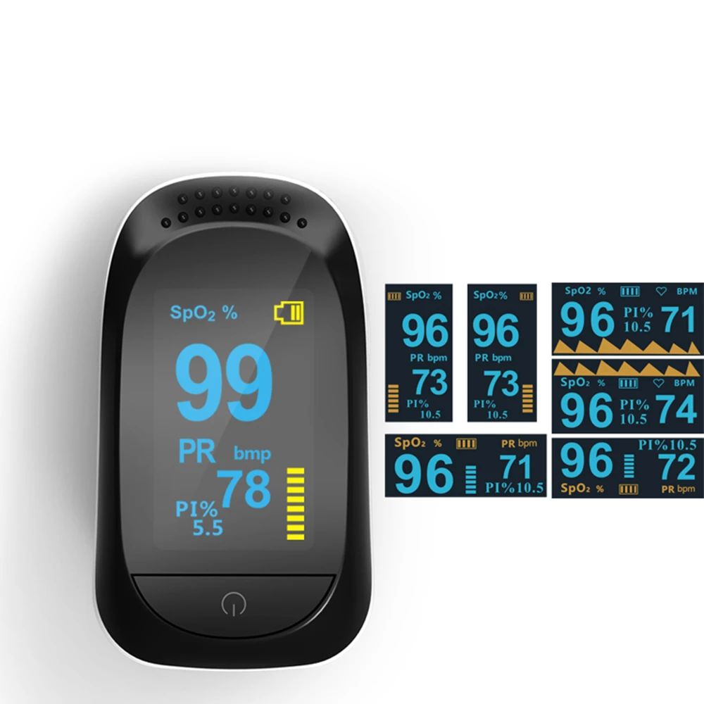 

2020 New Digital Fingertip Heart Rate Pulse Oximeter OLED Blood Oxygen Monitor Meter SPO2 Saturation Oximeter