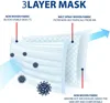 .10-50pcs Black Disposable Mouth Face Mask Non Woven 3 Layers Meltblown Filter Anti Dust Safe Breathable Earloops Adult Masks 3