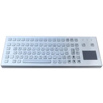 

Desktop style rugged water-proof vandal-proof keyboard with 86 customise full travel keys 12 function keys integrated touchpad
