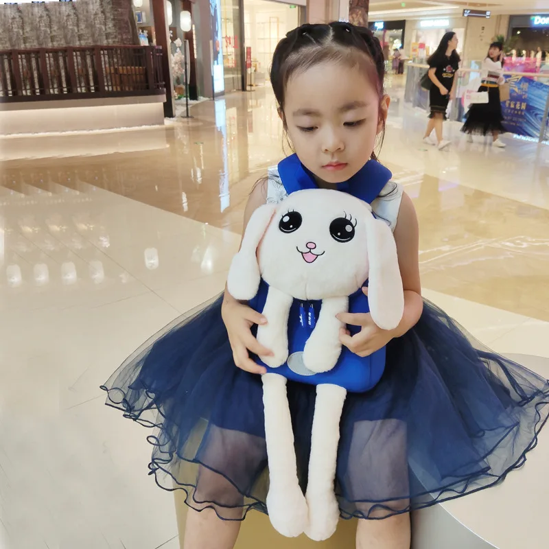 

New Style Creative CHILDREN'S School Bags Korean-style Cartoon Cute Rabbit Dancing Kids Bag Neoprene Breathable Backpack