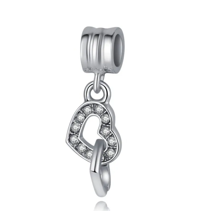 Подходит для Berloque Pulseira Charms серебро плата Де Ли 925 браслет бусины для изготовления ювелирных изделий Bijoux Charm - Цвет: CTB609