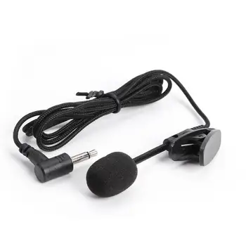 

3.5mm Mini Clip-on Lapel Microphone Adjustable Studio Speech Mic Nylon Braided Wire Tensile and Durable for Laptop PC