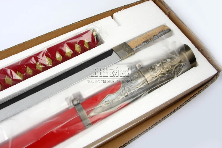 160 см Длина онлайн игры Touken Ranbu меч Taroutachi Ootachi KATANA Косплей Опора реальной Сталь лезвия-без острых/красный