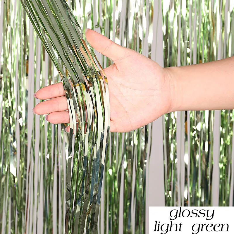 Matte Foil Tassel Fringe Curtain for Celebrations and Events