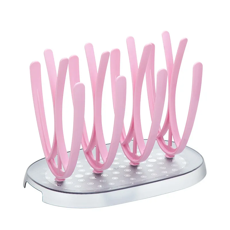 

Baby Feeding Bottles Cleaning Dryer Racks Cup Drying Rack Nipple Shelf Toddler Pacifier Feeding Brush Holder