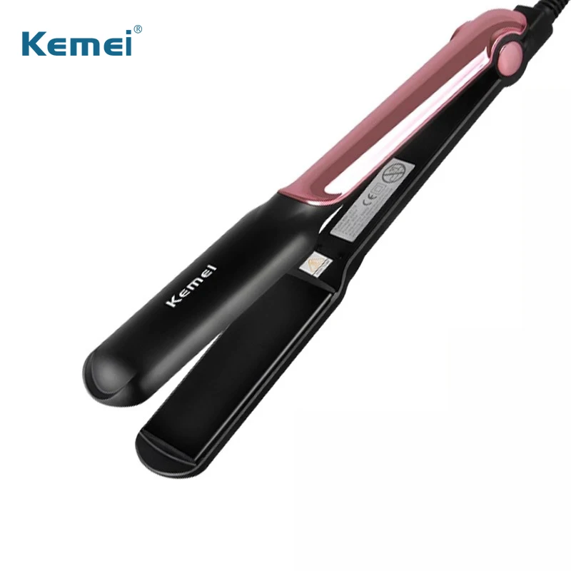 Kemei выпрямитель для волос Электрический Профессиональный утюжок для волос Быстрый нагрев керамическая нагревательная пластина 160-220 ℃ выпрямители для волос