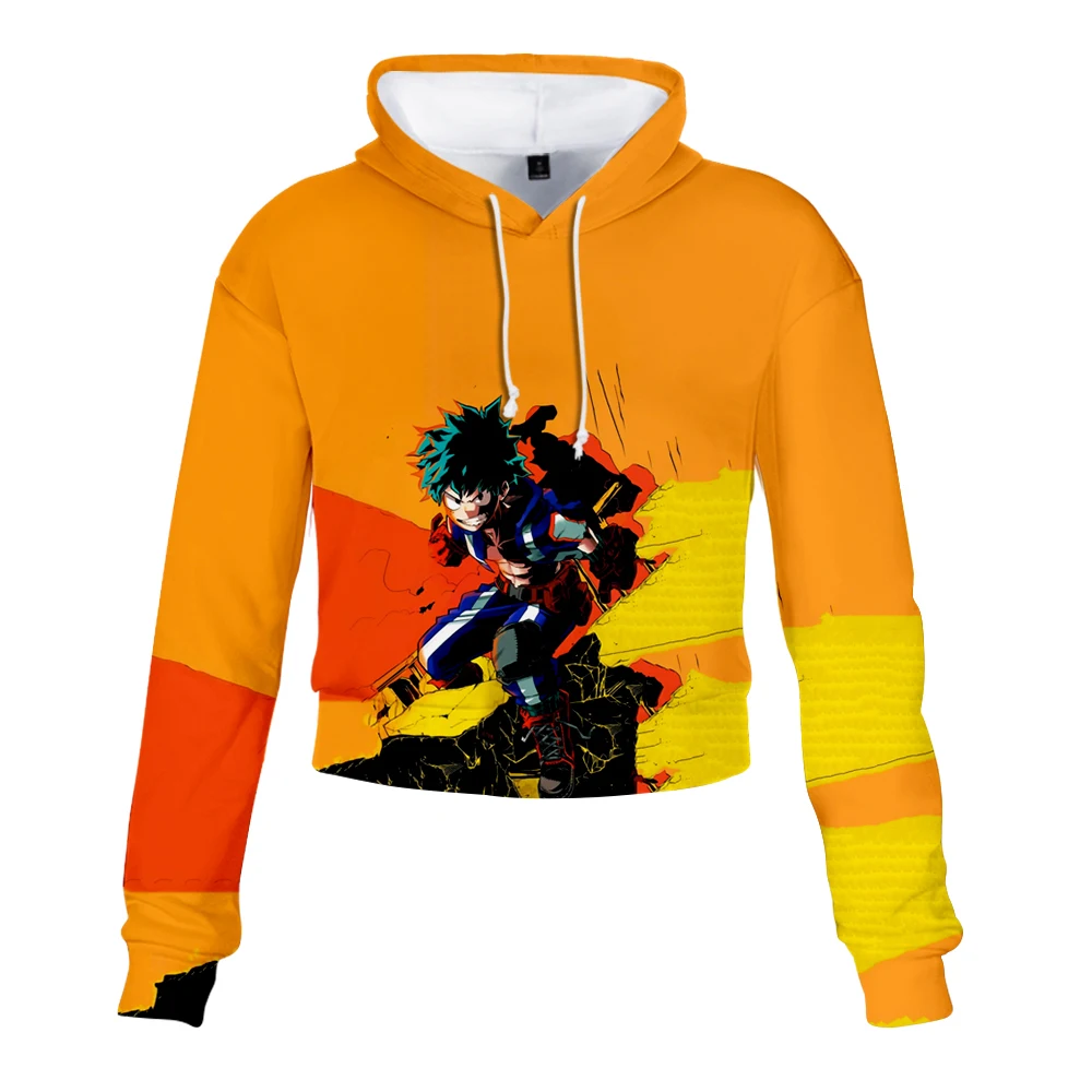 Elibeauty Lunanana My Hero Academia Sweat /à Capuche Cosplay Costume Automne Hiver Manches Longues Hoodie Manteau pour Filles Femmes Automne Hiver