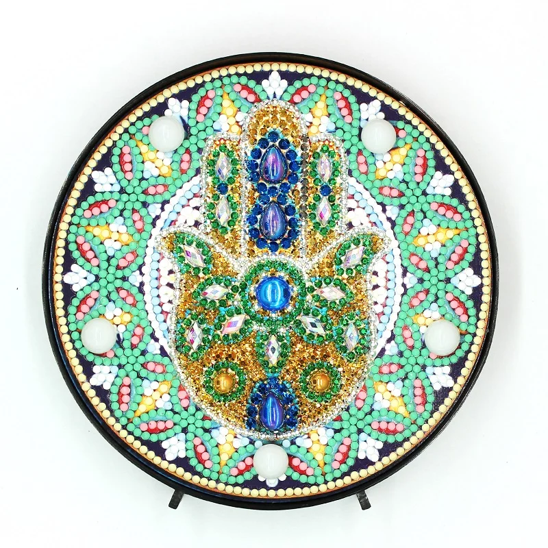 

HeeBenor Factory Store Diamond Painting Lamp Luminous Diamond Embroidery Cross Stitch Night LED Light Diamond Mosaic ZXD029
