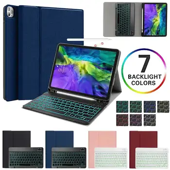 

For iPad Pro 11 2020 Keyboard Case Backlit Wireless Bluetooth Keyboard Cover with Pencil Holder for iPad Pro 2020 11 inch Case