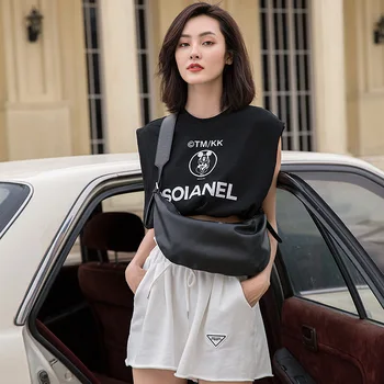 

2020 New Women's Fashion Handbag Small Number Bags Female Crossbody/Shoulder Bag Women's Pocket Rough Wide Straps