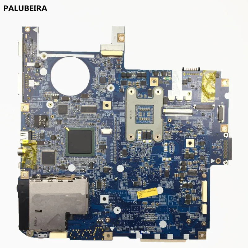 PALUBEIRA MBAHH02001 для ноутбука Acer aspire 5720 7720 Материнская плата ICL50 LA-3551P материнская с