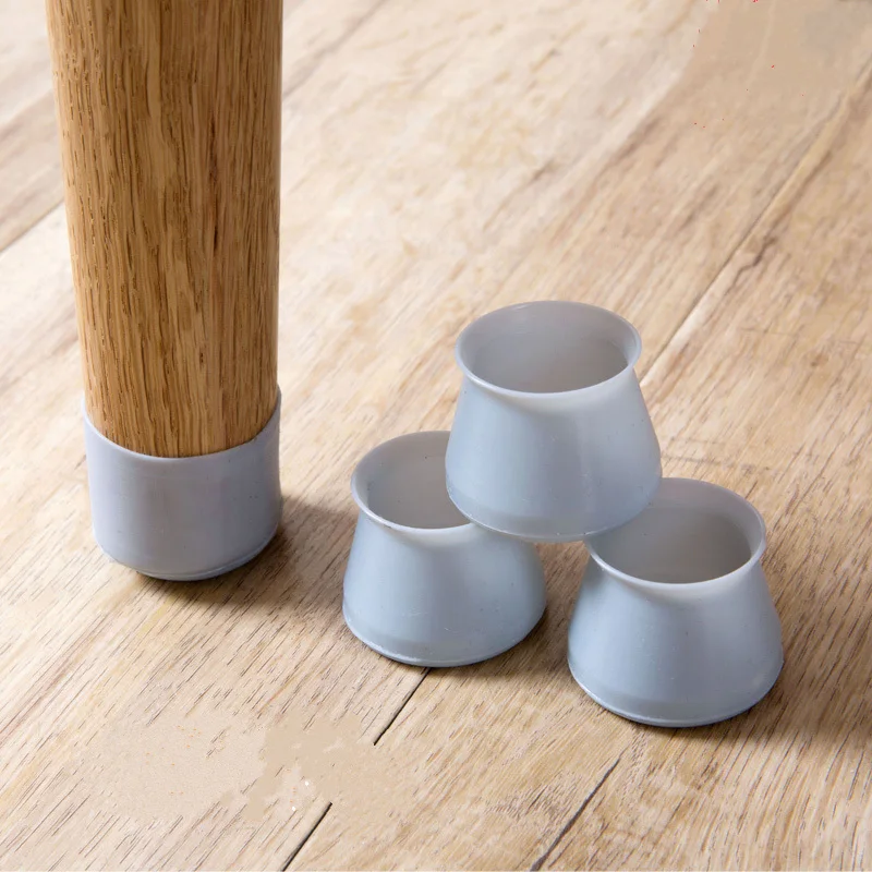 

4pcs Silicone Chair Leg Caps Furniture Table Chair Leg Non-Slip Floor Feet Cap Cover Protector Furniture Accessories hot sale.