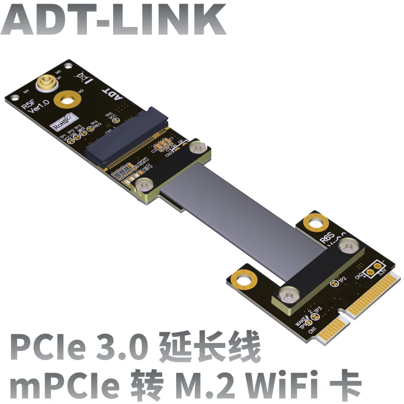

mPCIe Mini pci-e wireless network card 2230 2242 extension cable Riser extender to M.2 WIFI A.E NGFF interface mini-PCIe WAN