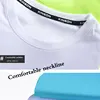 Camiseta de deporte delgado para hombre, jerséis de gimnasia de secado rápido Multicolor, camiseta de entrenamiento para correr, ropa deportiva transpirable ► Foto 3/6