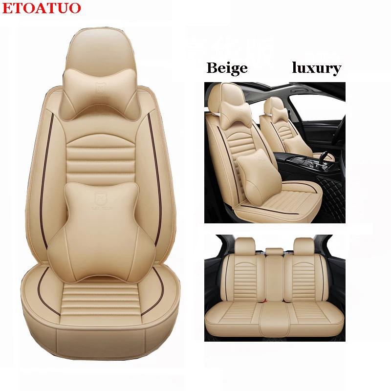 Универсальный чехол ETOATUO для автомобильного сиденья Jac 6 5 13 s5 искусственный