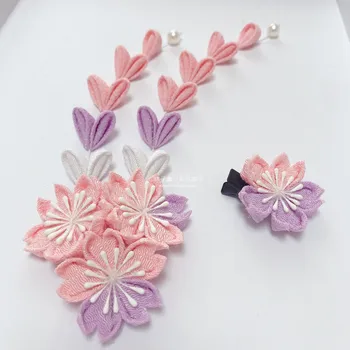 

Sakura Japanese Antique and Bow Hair Accessories Kimono Bathrobe Hanfu Photo Edge