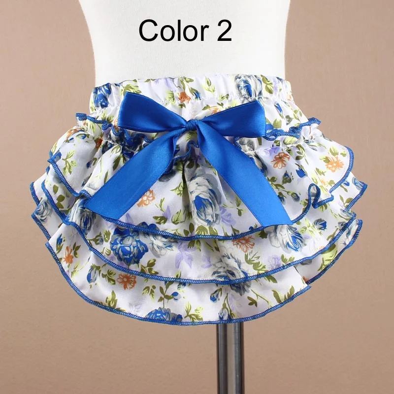 Lucky Child Baby Clothing Floral Silk Bow satin shorts ruffle diaper cover bloomer  baby girls satin panties bloomers (8)