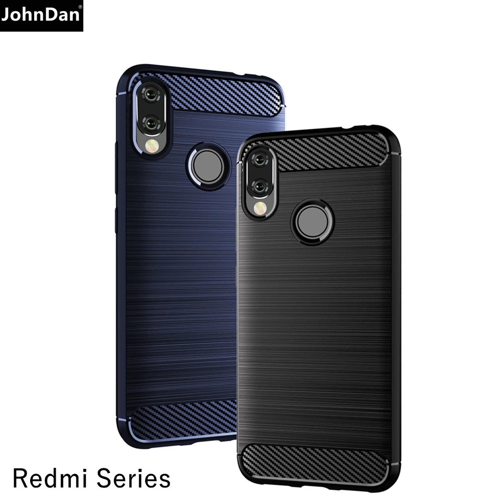 Чехол из углеродного волокна и ТПУ для Xiaomi Redmi Note 8 8T 9S 7 5 6 9 Pro Max 7A 4X 4 Plus 8A 6A 5A Go S2