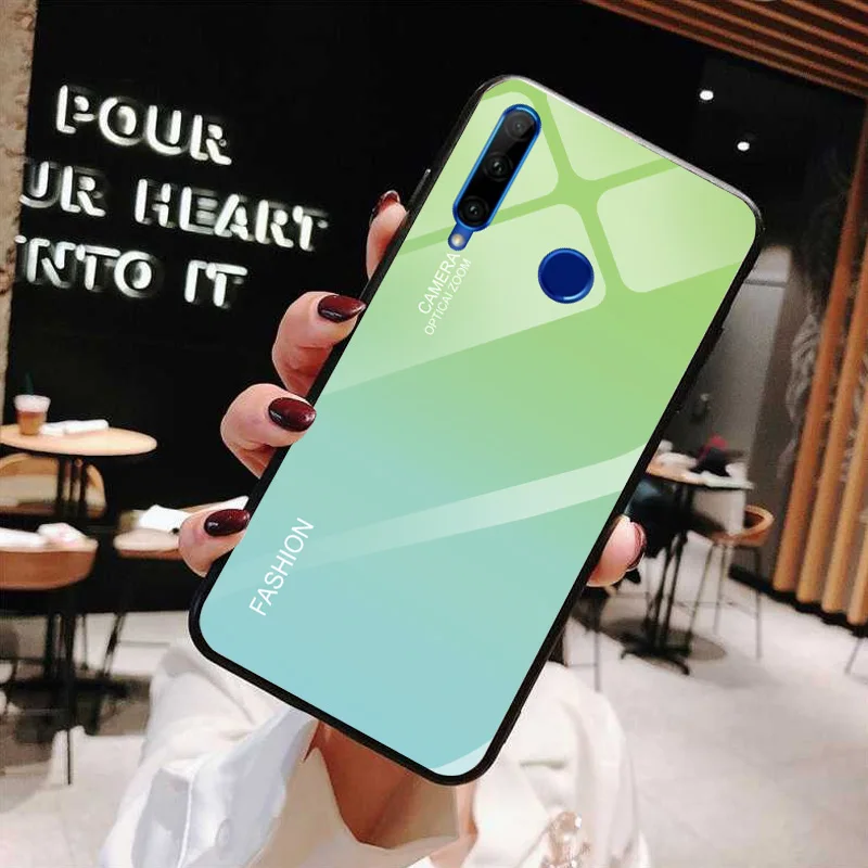 Чехол для телефона Honor 10i, чехол Honor 10i, HRY-LX1T, градиентное закаленное стекло, защитная задняя крышка для huawei Honor 10i Honor10i