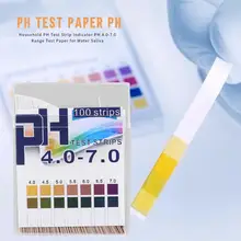 1 коробка лабораторный бытовой PH Тест полосы индикатор PH4.0-7.0 тестовая бумага для воды слюны и мочи кислотность щелочи измерения