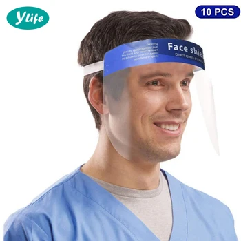 

Disposable Full Face Mask Safety Face Shield Fluid Resistant Transparent Visor Protection From Splash Anti-fog Mask