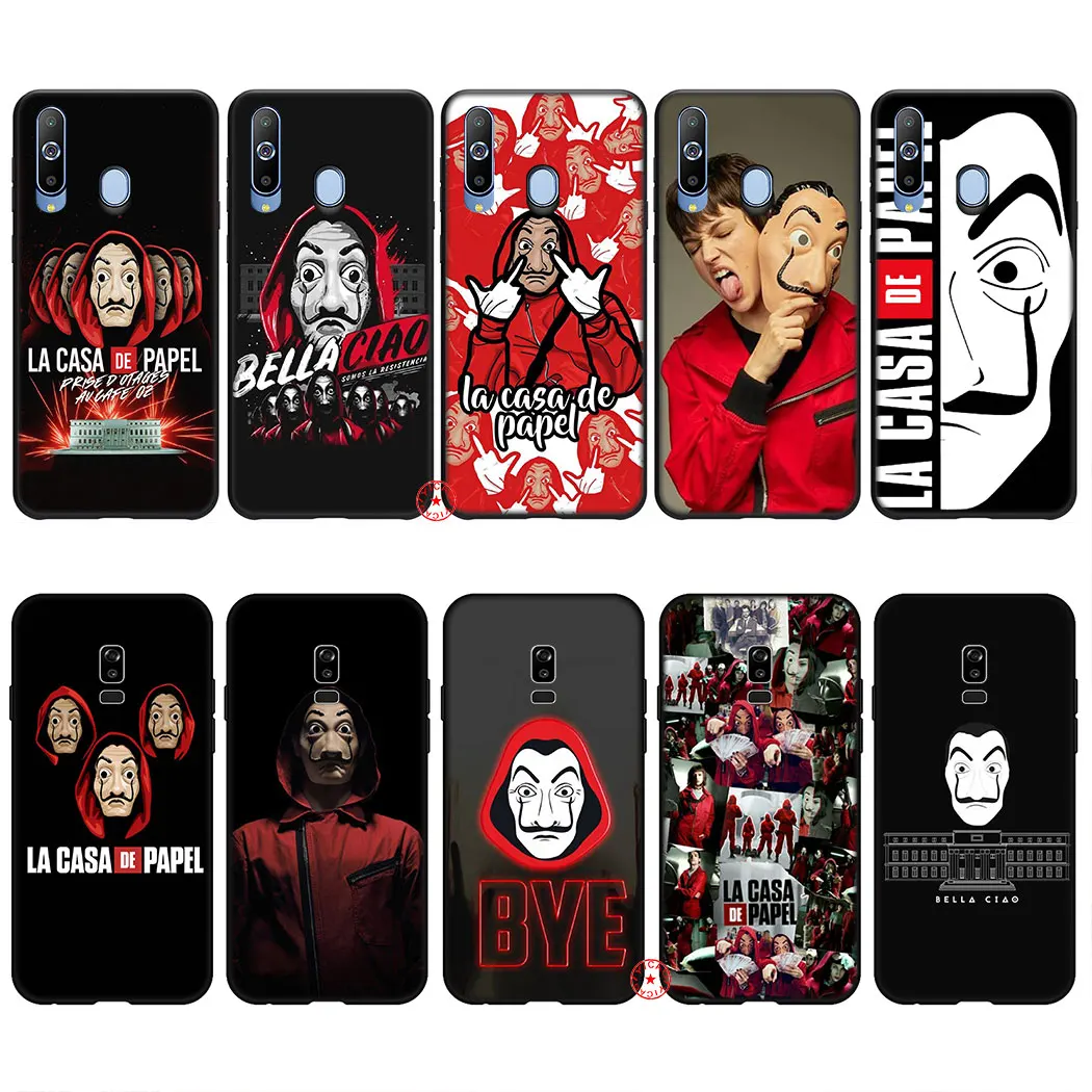 La casa de papel Money Heist Soft Silicone Case for Samsung Galaxy A2 J4 Core A3 A5 A6 A7 A8 A9 J6 J8 Plus J7 Duo TPU Cover | Мобильные