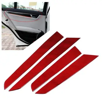

4pcs Interior Door Panel Cover Carbon Fiber Fit for Mercedes C-Class W204 2007 2008 2009 2010 2011 2012 2013 Interior Mouldings