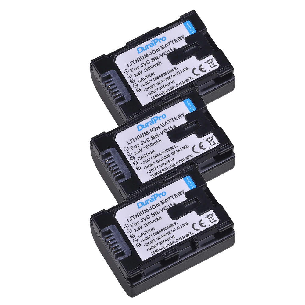 Vhbw Batteria Compatibile Per Videocamera JVC GZ-MS216BEU, GZ-MS230 - 2400mAh Li-Ion 3,6V - Sostituisce BN-VG121 - 3