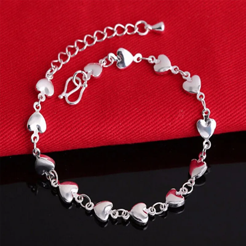 Silver bracelet 925 solid silver Flat Snake Bone Bracelet& Bangle fashion jewelry