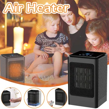 

1500w Portable Warmer Home Heater Remote Control Touches Screen Home Desktop Silent Heating Fan Ptc Ceramic Heating US Plug#gb4