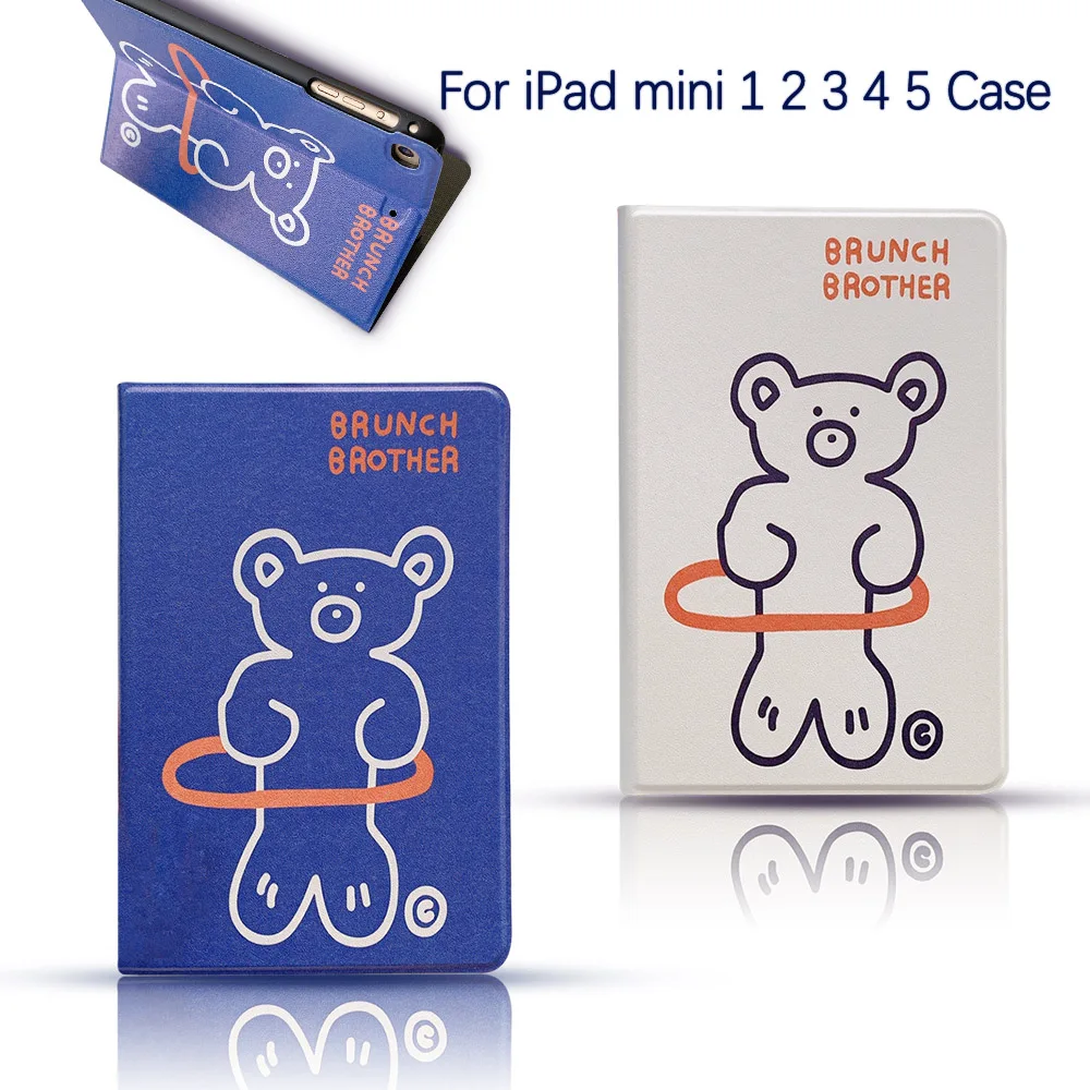 

Cartoon Bear Cover For iPad Mini 5 4 3 2 1 Case 7.9 Inch Tablet Protective For Apple iPad Mini 1/2/3/4/5 Case