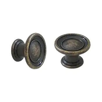 

10pcs Decorative Vintage Round Pull Handle Knob Cupboard Bronze Drawer Cabinet
