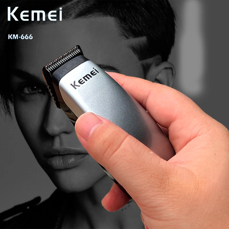 Kemei Мини электрическая машинка для стрижки волос батарея резак для волос легко обрабатывать машинка для стрижки волос расчески бытовой триммер для волос для мужчин D42