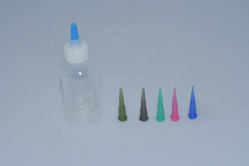 

Precision Tapered Needle Tips 14G-22G Luer Lock Bottle 30ml 50ml Strong Connection Plastic Applicator Squeeze Pack of 2