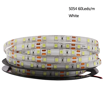 5054 60leds White 5M DC12V Светодиодная лента Лента SMD 5054 2835 5630 120Leds / m Водонепроницаемая светодиодная лента Гибкая светодиодная лента Светодиодные ленты Светодиодные лампы - Испускаемый цвет: 5054 60leds White