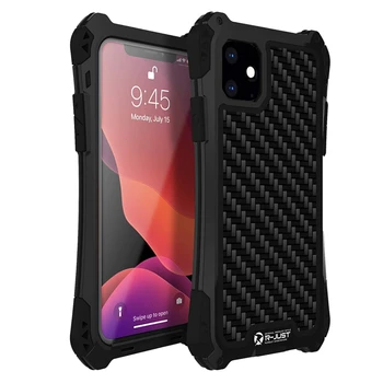 

R-JUST for iPhone 11 Pro Max Aluminum Metal Shockproof Dirtproof Heavy Duty Armor Case Outdoor Hard Defender Cover