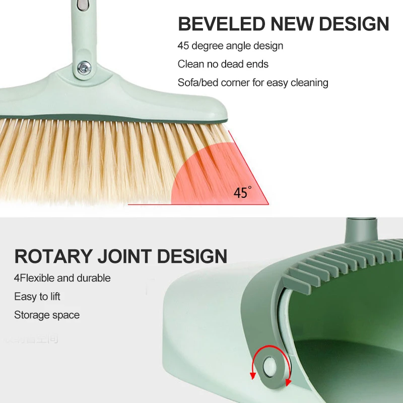 Набор мягких щеток для метлы комбинация чистящих подметальных совок мусора