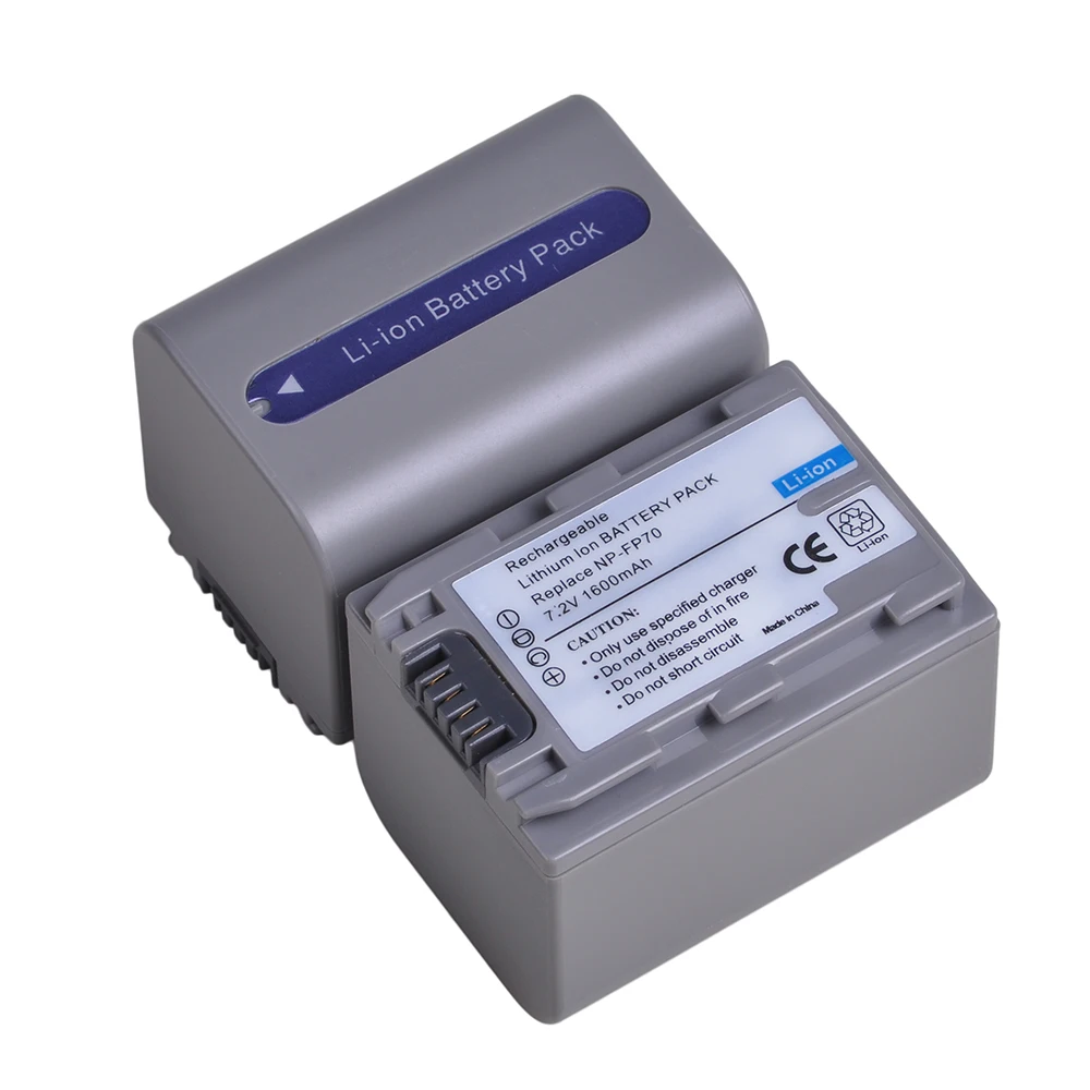 Bateria de 1600mah npfp70 np fp70, bateria