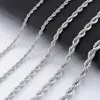 Collier à cordes en acier inoxydable, chaîne torsadée, 316L ► Photo 1/4