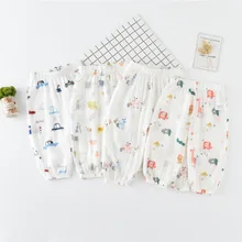 Летние газовые противомоскитные штаны для малышей Детские штаны-фонарики в Корейском стиле для мальчиков и девочек детские штаны стиль года