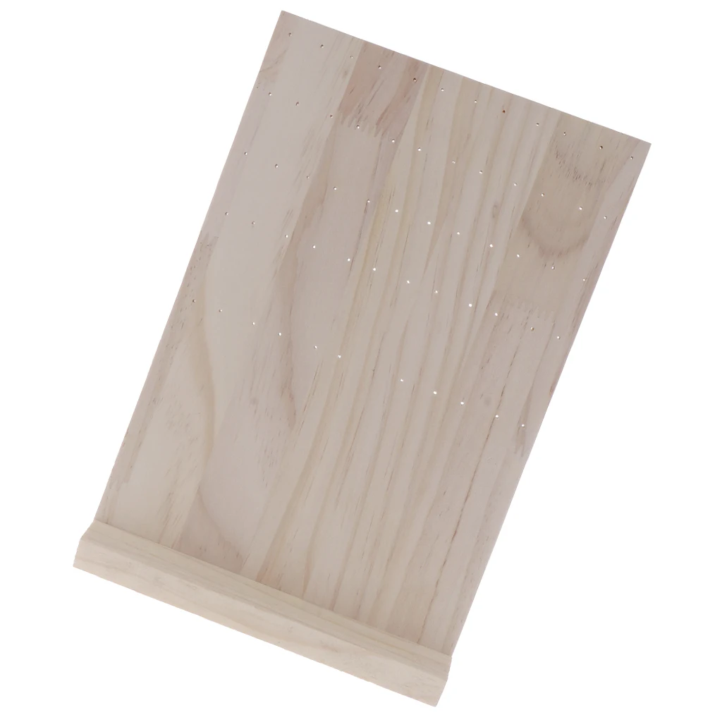 Solid Wooden Jewelry Display Hanging Stand Earrings Organizer Storage Rack Solid Wooden Jewelry Display Hanging Stand Earrings Organizer Storage Rack